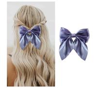Cimenexe Bohemien Viola Fiocco Clip Capelli Cravatta Capelli Barrettes Fiocco Viola Capelli Clip Barrette Grande Fiocco Capelli Clip Fiocco Parrucchino Accessori Per Capelli Per Le Donne E Le
