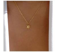 Cimenexe Collana Con Ciondolo A Raggiera Bohémien Collana Del Sole D'oro Collana Del Collare Del Sole Celeste Collana Del Collare Del Sole Nascente Gioielli Per Donne E Ragazze Regali