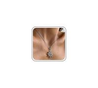 Cimenexe Collana Girocollo Bohemien Sunburst Collana D'argento Ciondolo Sole Metallo Spirale Collare Collana Sole Nascente Collana Catena Gioielli Per Le Donne
