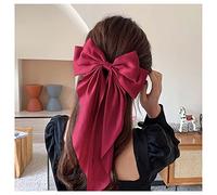 Cimenexe Vintage Rosso Grande Fiocco Capelli Fermagli Fiocco Capelli Barrettes Rosso Bowknot Capelli Clip Barrette Fiocco Nodo Capelli Clip Fiocco Parrucchino Accessorio Per Capelli Per Le Donne E Le