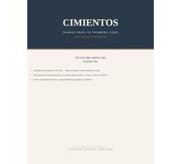 CIMIENTOS - Diario de Mantenimiento para tu Primera Casa