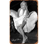 Cimily Marilyn Monroe-Seven Year Itch Targhe in Metallo Vintage Targhe in Metallo Poster in Metallo retrò Targa in Metallo Decorazione da Parete 8 × 12 Pollici