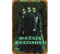 Cimily The Matrix Reloaded Targhe in Metallo Poster in Metallo Retro Garage Home Garden Wall Bar Cafe Vintage Wall Decor Art 8 × 12 Pollici