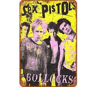 Cimily The Sex Pistols Pretty Vacant II Targhe in Metallo Poster in Metallo Retro Garage Home Garden Wall Bar Cafe Vintage Wall Decor Art 8 × 12 Pollici