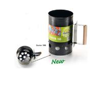 CIMINIERA ACCENDI CARBONELLA STARTER ACCENSIONE IN ACCIAIO ALLUMINATO 17X27 CM