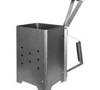 Ciminiera di accensione per carbone con manico Nerone per barbecue