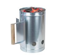 Ciminiera Grill con Manico Accendi Carbonella in Acciaio 17x27 cm - 3870