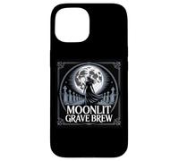 Cimitero gotico della birra della tomba al chiaro di luna Custodia per iPhone 15