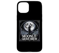 Cimitero gotico della birra della tomba al chiaro di luna Custodia per iPhone 15 Plus
