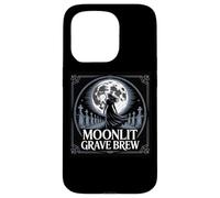 Cimitero gotico della birra della tomba al chiaro di luna Custodia per iPhone 15 Pro