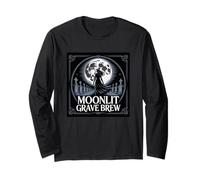 Cimitero Gotico della Birra della Tomba al Chiaro di Luna Maglia a Manica