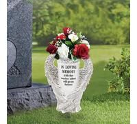 Cimitero Tomba Vaso di Fiori Giardino Esterno Prato Regalo Commemorativo per