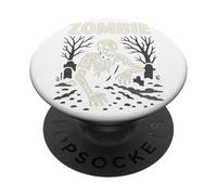 Cimitero Zombie Scheletro Non Morto ZOMBIE Horror Halloween PopSockets PopGrip Adesivo