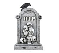 Cimitetti del cimitero | Decorazioni di tombe di Halloween robuste e impermeabili di Halloween | Attacco per l'attenzione Scheletro Scheletri Resina Scheletri Tombstones Yard Segno per decorazione all