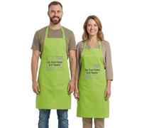 Cimpress grembiule personalizzabile con foto e testo, unisex, 86 x 72 cm, Verde lime, taglia unica, cinturino regolabile, ideale per cucina, barbecue, eventi, laboratori creativi, regali, aziende