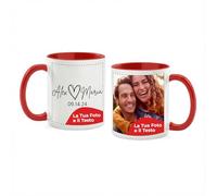 Cimpress Tazza personalizzata con foto e testo, 1 pezzi, 325 ml, Rosso