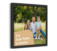 Cimpress Tela personalizzata, foto su tela con cornice, personalizza con immagine o testo, 30 × 30 cm, decorazione casa o ufficio, idea regalo per San Valentino per partner, coppie, amici e familiari
