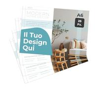 Cimpress Volantini Personalizzati A6 orizzontale, Stampa Fronte su Carta Opaca, Confezione da 25, Carica il Tuo Design per Eventi o Promozioni