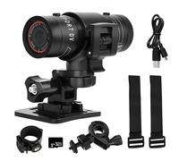 cimsfcor Mini videocamera per casco da bicicletta, HD 1080P, casco da bicicletta sportiva Action Camere F9, grandangolare da 120° con scheda di memoria da 32GB per ciclismo quotidiano all'aperto