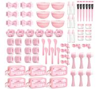Cimvidi Set Benessere 72 Pezzi Donna, Kit Completo Festa SPA con Fasce, Maschere da Sonno e Accessori Bagno, Regali Lusso Addio al Nubilato, Decorazioni Team Bride per Serate tra Amiche