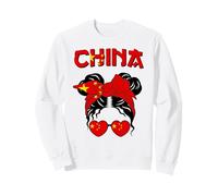 Cina, Bandiera Cinese, Ragazza Cinese, Ragazze Cinesi Donne Felpa