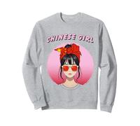 Cina, Bandiera Cinese, Ragazza Cinese, Ragazze Cinesi Donne Felpa