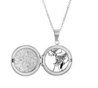 Cina Capolavoro Cinese Pellegrinaggio Disegno Locket Collana Tenere Immagine Gioielli Regalo di Compleanno