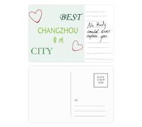 Cina Changzhou Sign Art Deco Fashion Cartolina Carta Persona Importante Anniversario