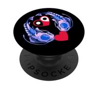 Cina cinese asia giapponese pesce pesce donna cuore uomo PopSockets PopGrip Adesivo