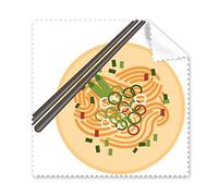 Cina cinese piatto noodle delizioso cibo tradizionale cultura illustrazione modello occhiali panno di pulizia del pulitore dello schermo 5PCS