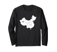 Cina e Aereo Cuore Maglia a Manica