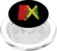 Cina Giamaica Mezza Bandiera Cinese Giamaicano Heritage PopSockets PopGrip per MagSafe