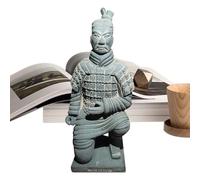 Cina Qin Dynasty Terracotta Warriors Sculpture - Ancient Clay Statue, Figurina del soldato vintage, 'esercito storico | Decorazione da collezione per desktop, libreria, studio, soggiorno,