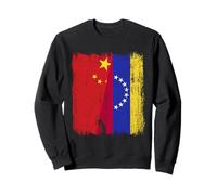 Cina Venezuela Half Flag Maglia venezuelana cinese Felpa