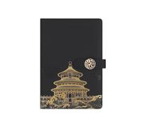 Cina Wind Business Office Notepad Università Creative Notebook-Nero A5