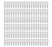 Cinaci Confezione da 120 fermagli per capelli in metallo tinta unita argento 5 cm fai da te per donne, bambine, bambine, accessori per capelli sfusi (argento)