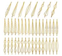 Cinaci Confezione da 40 fermagli per capelli semplici antiscivolo in metallo per donne e ragazze (confezione da 40)