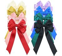 Cinaci Confezione da 8 fermagli per capelli grandi con fiocco a nastro lungo per capelli, accessori per donne, ragazze, ragazzi e bambini