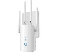 CINAMON Amplificatore WLAN, ripetitore WLAN 1200 Mbit/s, Dual Band 5 GHz 2,4 GHz WiFi con connessione Ethernet LAN, WPS, compatibile con tutti i router WiFi standard, copre fino a 200 ㎡ e 30