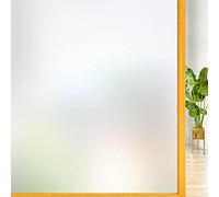 Cinbee Pellicola per Finestre Autoadesiva Opaca 100x100 cm, Pellicola in Vetro Smerigliato Autoadesiva per Finestre, Pellicola di Protezione Statica per Bagno, Pellicola in Vetro Opaca per Finestre