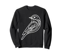 Cinciallegra Linework Ornitologo Felpa