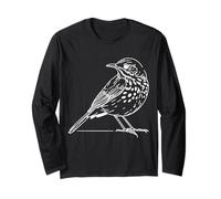 Cinciallegra Liniedesign Ornitologo Maglia a Manica