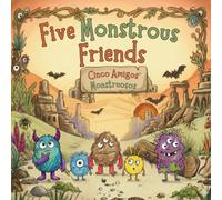 Cinco Amigos Monstruosos (Five Monstrous Friends): Livro Bilíngue em Inglês e Português para Crianças