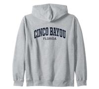 Cinco Bayou Florida Vintage Felpa con Cappuccio