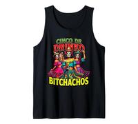 Cinco De Drinko Bitchachos Cinco de Mayo Women Skull Makeup Canotta