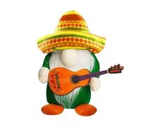 Cinco de Mayo Fiesta - Adorabile gnomo decorativo in peluche per feste messicane del martedì taco (chitarra)