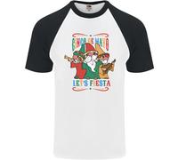 Cinco De Mayo Lets Fiesta Divertenti Gnomi Uomo S/S Maglietta Baseball