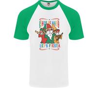 Cinco De Mayo Lets Fiesta Divertenti Gnomi Uomo S/S Maglietta Baseball