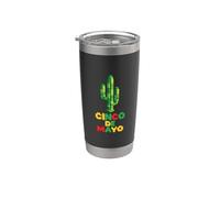 Cinco De Mayo Mexican Fiesta Mexico Cactus Costruttore di mattoni Bicchiere termico in acciaio inox doppia parete