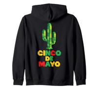 Cinco De Mayo Mexican Fiesta Mexico Cactus Costruttore di Mattoni Felpa con Cappuccio